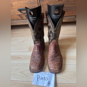 Double H Square Toe Cowboy Boots size 11.5D